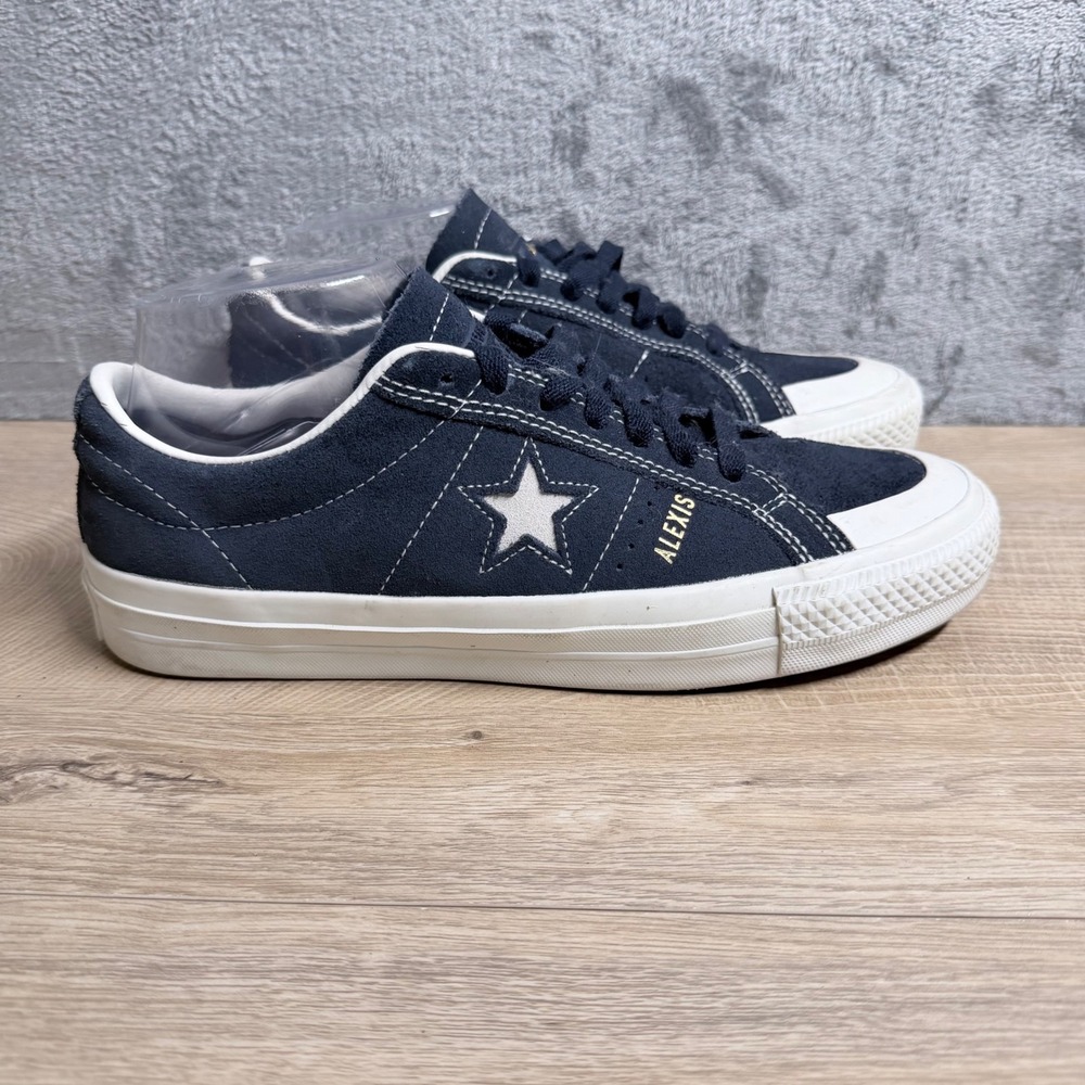 Converse One Star Alexis Sablone Women 9.5 Navy Blue Suede Skate Shoes Pro Model